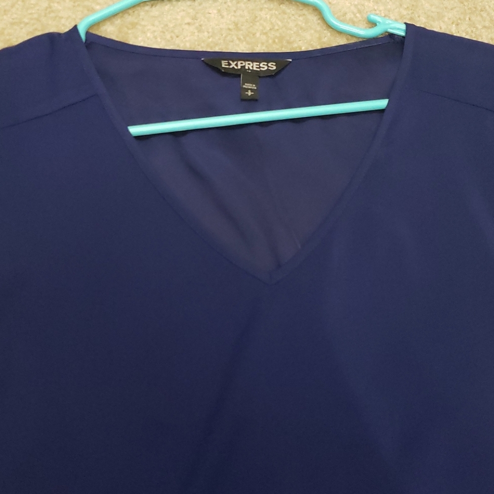 Express Blue Blouse - Picture 2 of 5